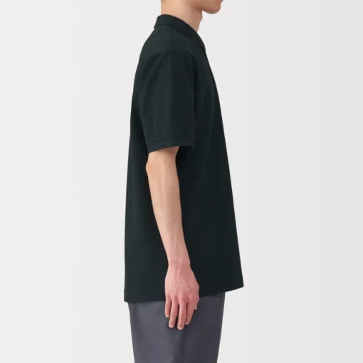 New Men's Washed Pique Short Sleeve Polo Shirt Shirts & Polos