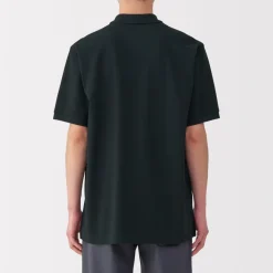 New Men's Washed Pique Short Sleeve Polo Shirt Shirts & Polos