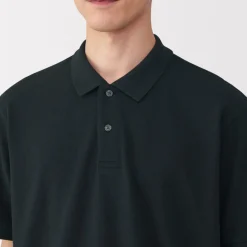 New Men's Washed Pique Short Sleeve Polo Shirt Shirts & Polos