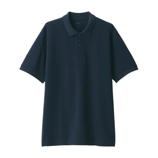 New Men's Washed Pique Short Sleeve Polo Shirt Shirts & Polos