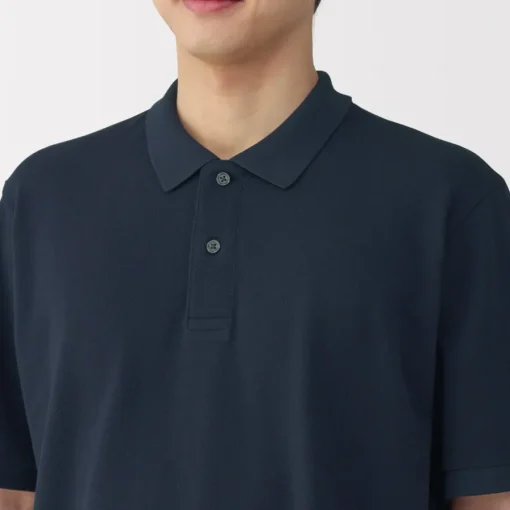 New Men's Washed Pique Short Sleeve Polo Shirt Shirts & Polos