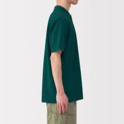 New Men's Washed Pique Short Sleeve Polo Shirt Shirts & Polos