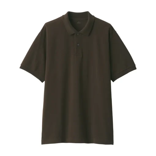 New Men's Washed Pique Short Sleeve Polo Shirt Shirts & Polos
