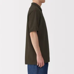 New Men's Washed Pique Short Sleeve Polo Shirt Shirts & Polos