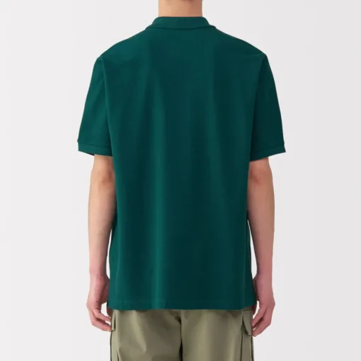 New Men's Washed Pique Short Sleeve Polo Shirt Shirts & Polos
