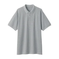 New Men's Washed Pique Short Sleeve Polo Shirt Shirts & Polos