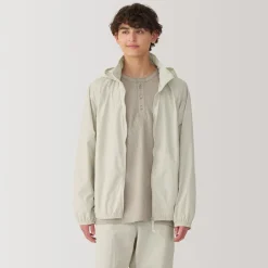 Online Men's Water Repellent Nylon Packable Windbreaker Pocketable Jackets