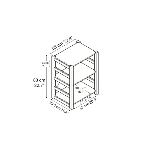 Online Pine Shelf Unit - Regular - Small Pine Shelving Units