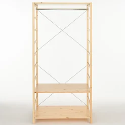 Outlet Pine Shelf Unit - Wardrobe Pine Shelving Units