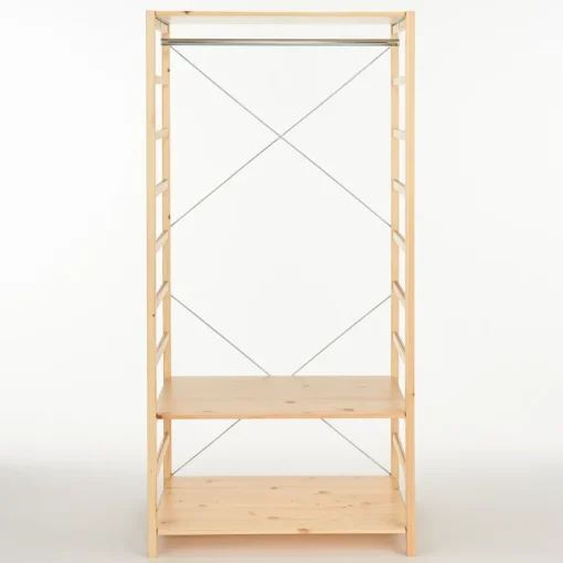 Outlet Pine Shelf Unit - Wardrobe Pine Shelving Units