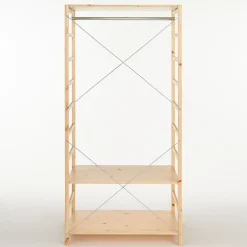 Outlet Pine Shelf Unit - Wardrobe Pine Shelving Units