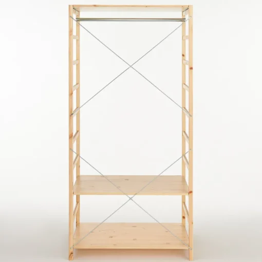 Outlet Pine Shelf Unit - Wardrobe Pine Shelving Units