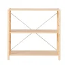 Fashion Pine Shelf Unit - Wide - Small Pine Shelving Units