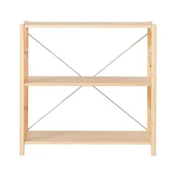 Fashion Pine Shelf Unit - Wide - Small Pine Shelving Units