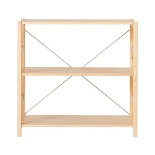 Fashion Pine Shelf Unit - Wide - Small Pine Shelving Units