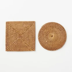 Hot Rattan Coaster Kitchen Utensils