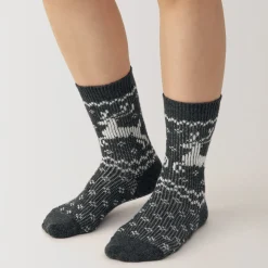 Best Right Angle Loose Top Reindeer Pattern Socks Women Socks|Socks