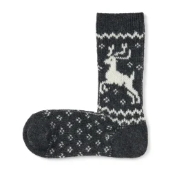 Best Right Angle Loose Top Reindeer Pattern Socks Women Socks|Socks