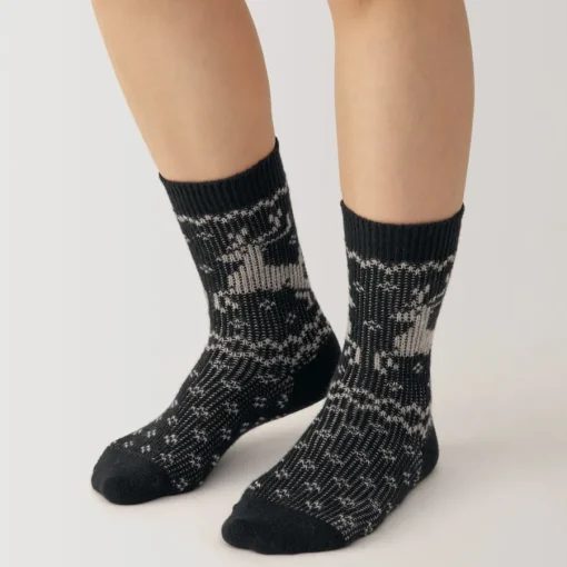 Best Right Angle Loose Top Reindeer Pattern Socks Women Socks|Socks
