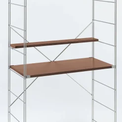 Clearance Shelving Unit Additional Narrow Shelf - Walnut - Wide Walnut Shelving Units