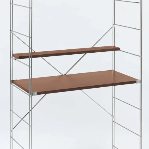 Clearance Shelving Unit Additional Narrow Shelf - Walnut - Wide Walnut Shelving Units
