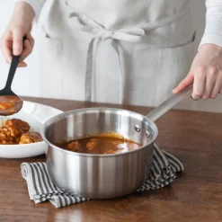 Discount Stainless Aluminium 3-Layer Steel Saucepan 2.1 Qt Kitchen Appliances & Cookware