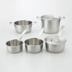 Discount Stainless Aluminium 3-Layer Steel Saucepan 2.1 Qt Kitchen Appliances & Cookware