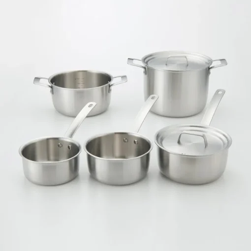 Discount Stainless Aluminium 3-Layer Steel Saucepan 2.1 Qt Kitchen Appliances & Cookware