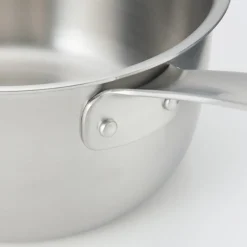 Discount Stainless Aluminium 3-Layer Steel Saucepan 2.1 Qt Kitchen Appliances & Cookware