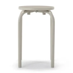 Sale Steel Pipe Stacking Stool - Warm Gray Stools & Benches|Dining Chairs