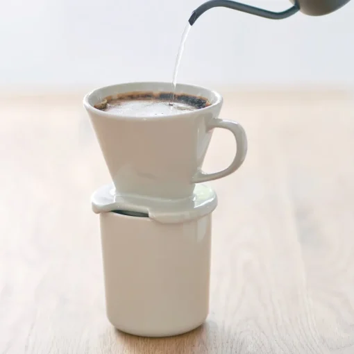 Sale Stoneware Coffee Dripper - Gray Beige Beverages