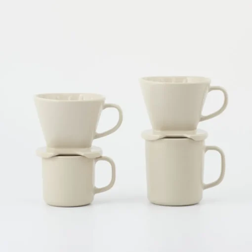 Sale Stoneware Coffee Dripper - Gray Beige Beverages