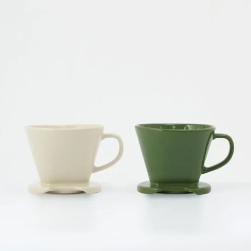 Sale Stoneware Coffee Dripper - Gray Beige Beverages