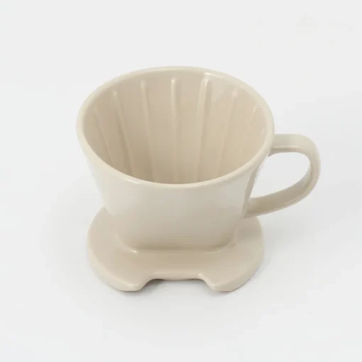 Sale Stoneware Coffee Dripper - Gray Beige Beverages