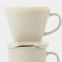Sale Stoneware Coffee Dripper - Gray Beige Beverages