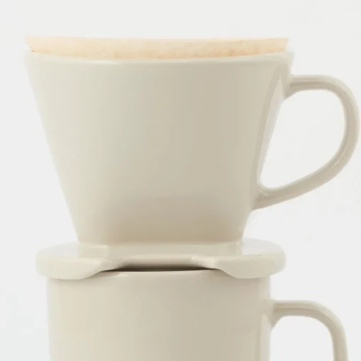Sale Stoneware Coffee Dripper - Gray Beige Beverages