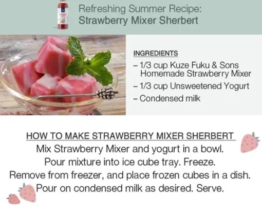Online Strawberry Mixer Kuze Fuku|Beverages