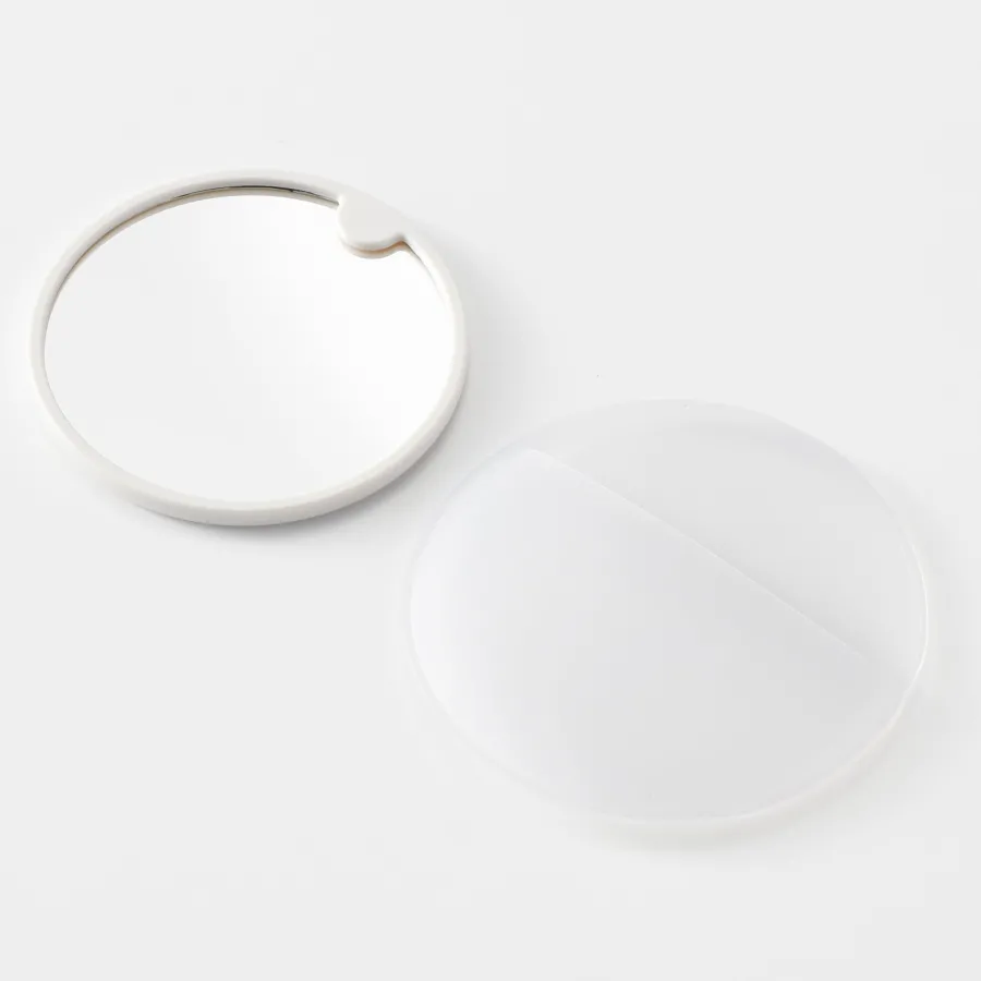 New Styrene Round Compact Mirror Makeup Accessories