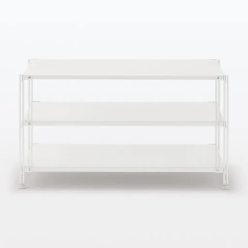 Outlet SUS Shelving Unit - Light Gray - Wide - Mini Light Gray Steel Shelving Units