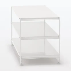 Outlet SUS Shelving Unit - Light Gray - Wide - Mini Light Gray Steel Shelving Units