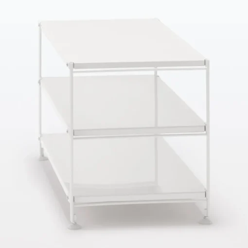 Outlet SUS Shelving Unit - Light Gray - Wide - Mini Light Gray Steel Shelving Units