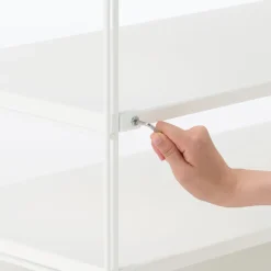 Outlet SUS Shelving Unit - Light Gray - Wide - Mini Light Gray Steel Shelving Units