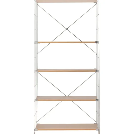 Online SUS Shelving Unit - Oak - Wide - Large Oak Wood Shelving Units