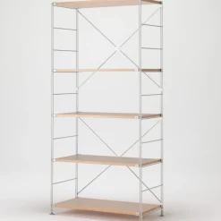Online SUS Shelving Unit - Oak - Wide - Large Oak Wood Shelving Units