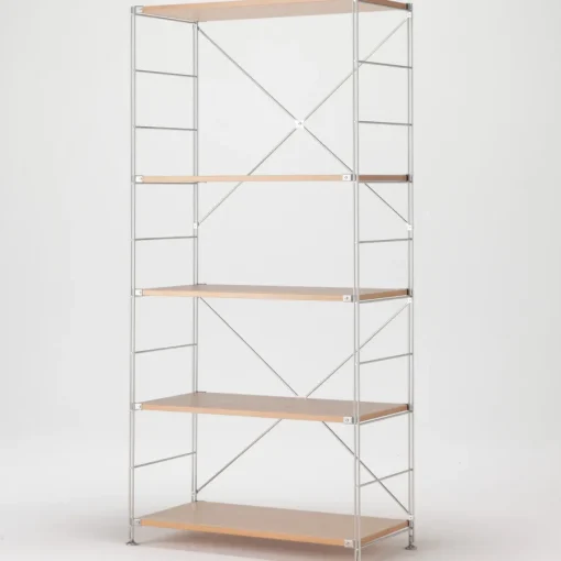 Online SUS Shelving Unit - Oak - Wide - Large Oak Wood Shelving Units