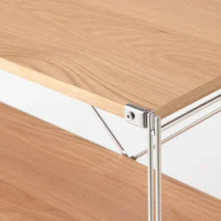 Fashion SUS Shelving Unit - Oak - Wide - Medium Oak Wood Shelving Units