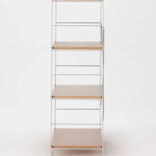 Fashion SUS Shelving Unit - Oak - Wide - Medium Oak Wood Shelving Units