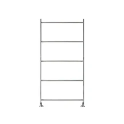 Sale SUS Shelving Unit Additional Frame - Stainless Steel / Oak - Small Stainless Steel Shelving Units|Oak Wood Shelving Units