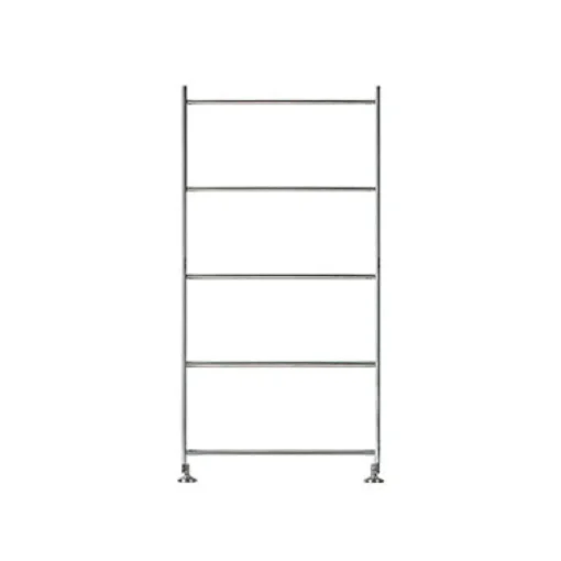 Sale SUS Shelving Unit Additional Frame - Stainless Steel / Oak - Small Stainless Steel Shelving Units|Oak Wood Shelving Units
