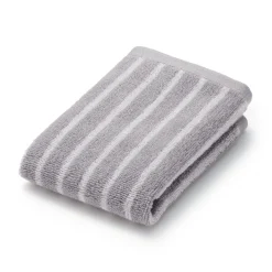 Outlet Twin Pile Reversible Stripe Hand Towel Towels